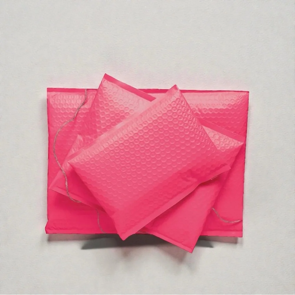 Hot Pink 10.5”x16” Poly Bubble Mailer Pack of 10